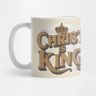 Christ is King Retro Design Mug